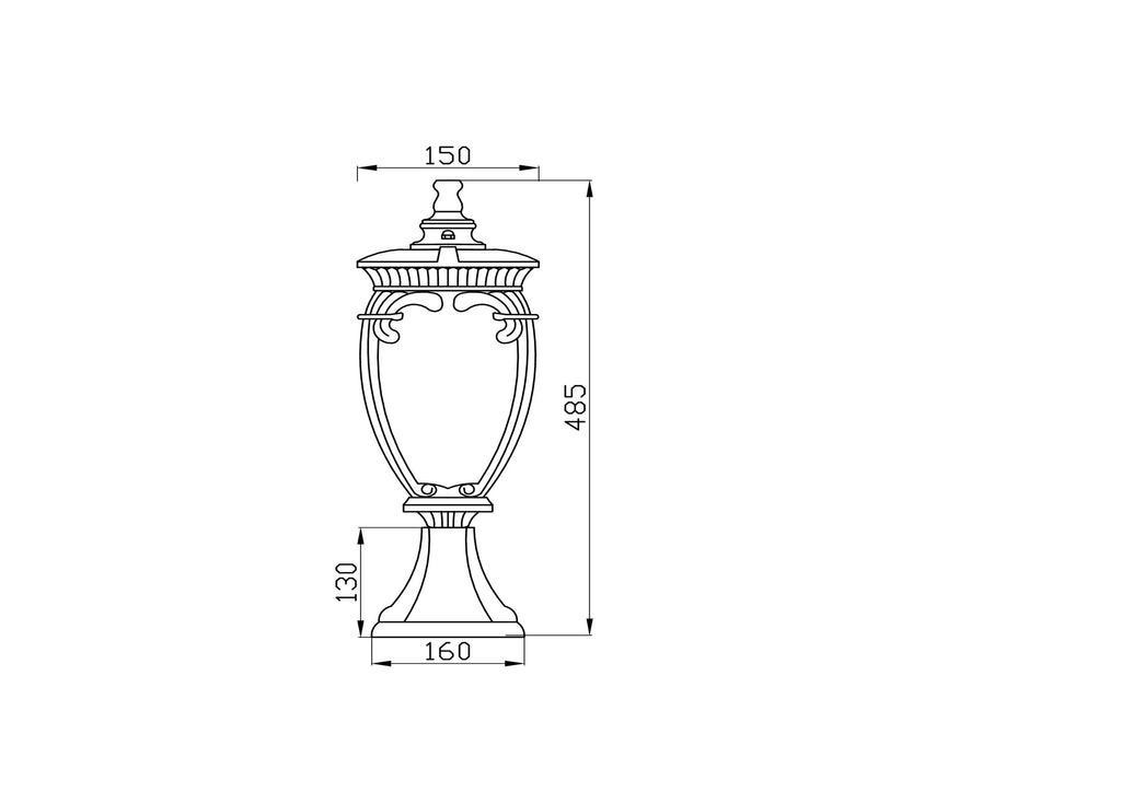 Oświetlenie krajobrazu Outdoor Fleur IP44 1xE27 O414FL-01BZ | Brąz antyczny
