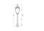 Oświetlenie krajobrazu Outdoor Fleur IP44 1xE27 O414FL-01GB1 | Czarny ze złotem