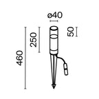 Oświetlenie krajobrazu Outdoor Glide IP54 1xG9 O437FL-01GF1 | Grafit