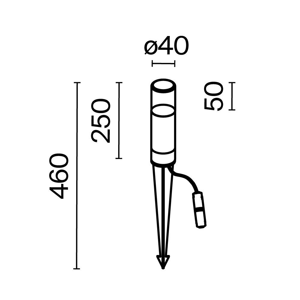 Oświetlenie krajobrazu Outdoor Glide IP54 1xG9 O437FL-01GF1 | Grafit