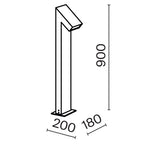 Oświetlenie krajobrazu Outdoor Guss IP65 x O592FL-L15GF3K | Grafit