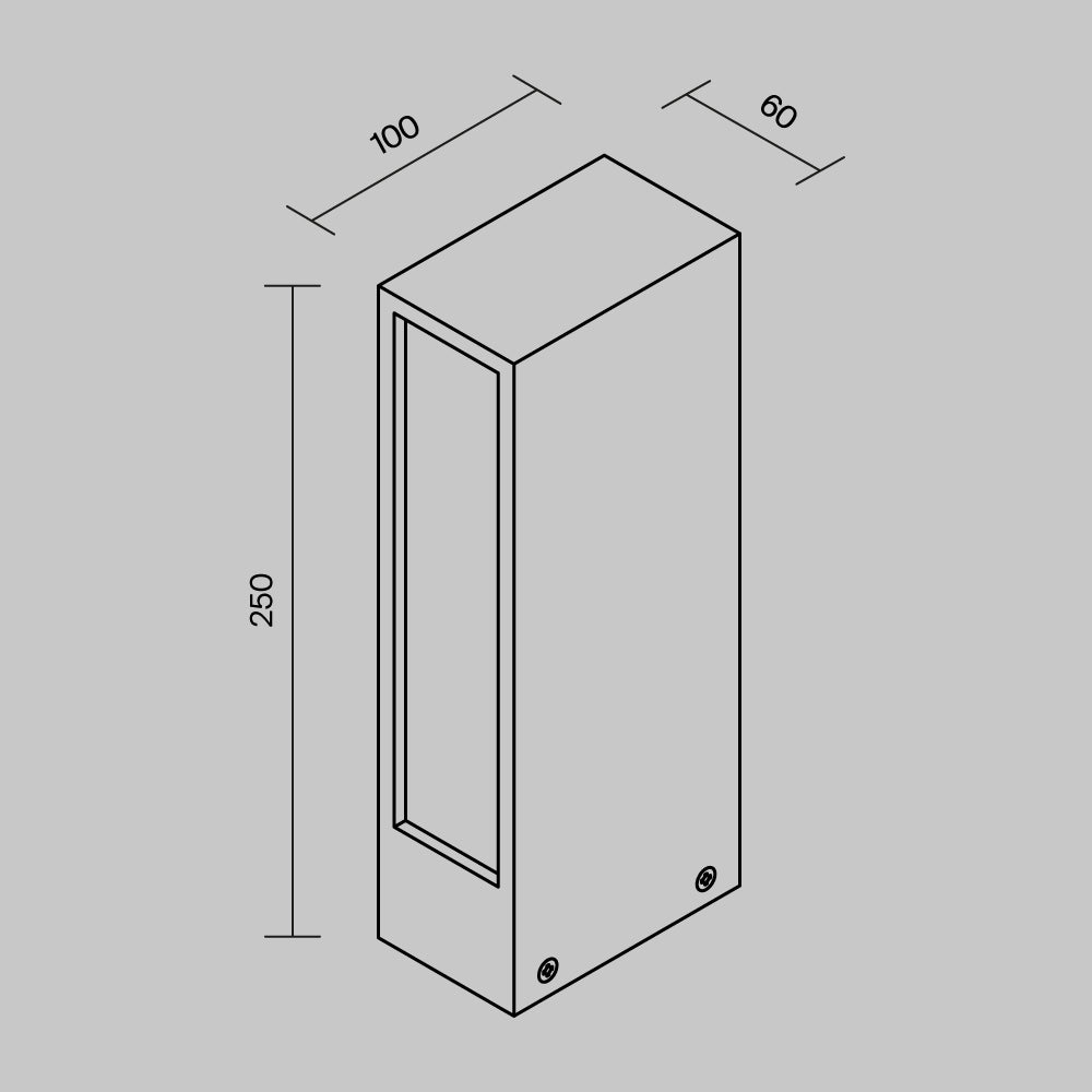 Oświetlenie krajobrazu Outdoor Hof IP65 x O422FL-L6GF | Grafit