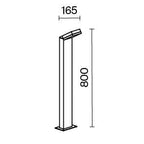 Oświetlenie krajobrazu Outdoor Paso IP54 x O595FL-L12B3K | Czarny