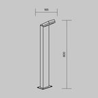 Oświetlenie krajobrazu Outdoor Paso IP54 x O595FL-L12B3K | Czarny