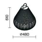 Oświetlenie krajobrazu Outdoor Plet IP65 x OSL599FL-L5B3K1 | Czarny