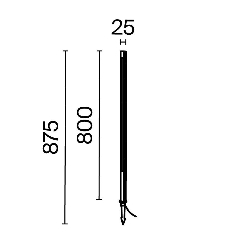 Oświetlenie krajobrazu Outdoor Pole IP65 x O440FL-L12GF3K | Grafit