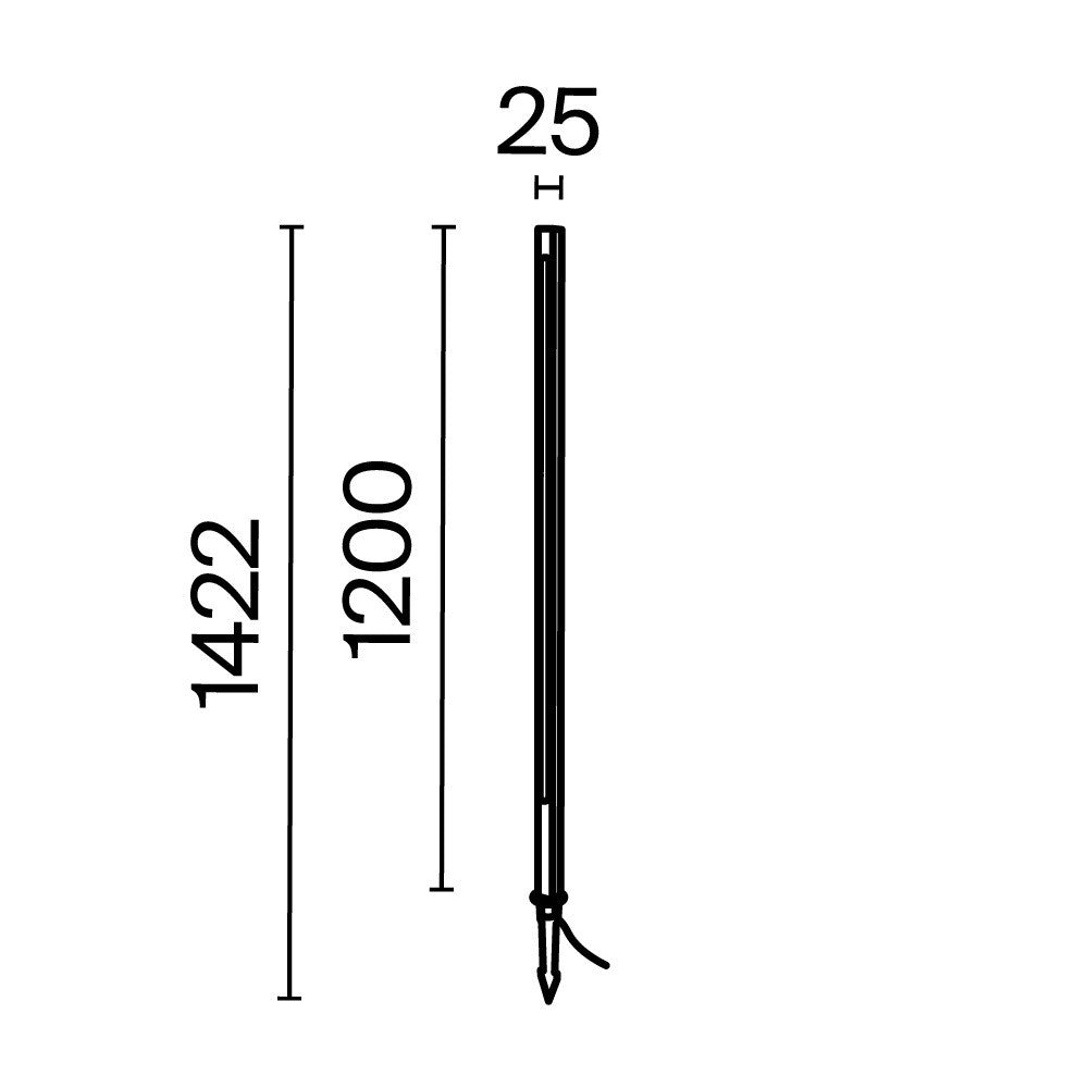 Oświetlenie krajobrazu Outdoor Pole IP65 x O440FL-L18GF3K | Grafit
