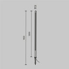 Oświetlenie krajobrazu Outdoor Pole IP65 x O440FL-L18GF3K | Grafit