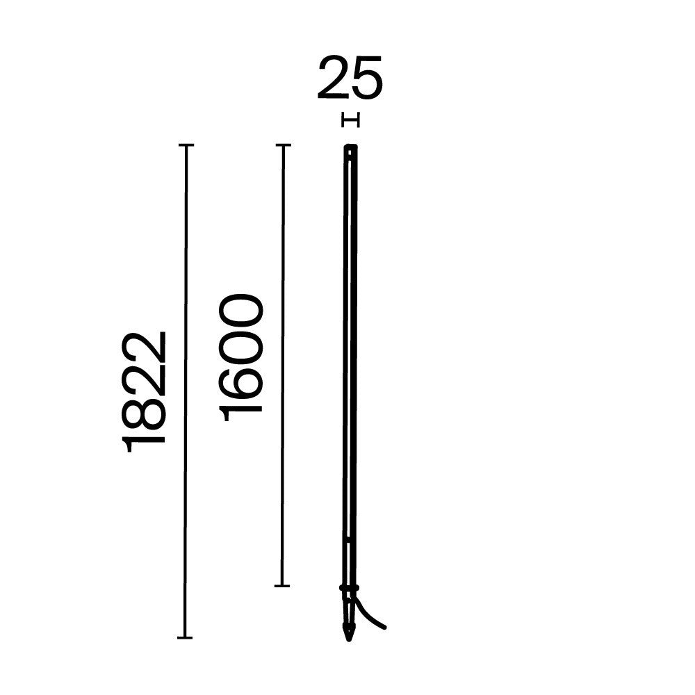 Oświetlenie krajobrazu Outdoor Pole IP65 x O440FL-L24GF3K | Grafit