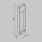 Oświetlenie krajobrazu Outdoor Porte IP54 x O481FL-L7B3K | Czarny