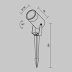 Oświetlenie krajobrazu Outdoor Scope IP65 1xGU10 O025FL-01B | Czarny