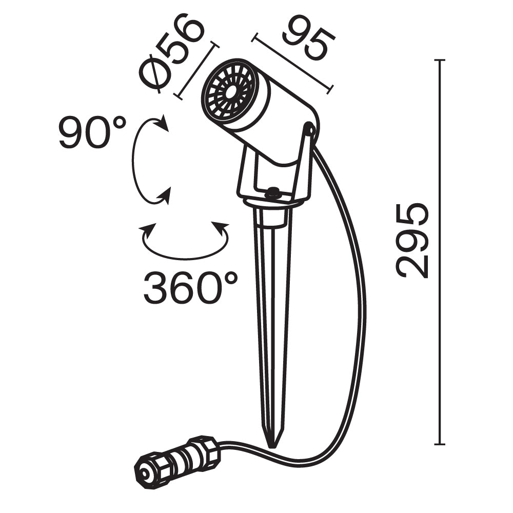 Oświetlenie krajobrazu Outdoor Scope IP65 1xGU10 O025FL-01B | Czarny