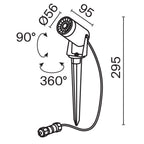 Oświetlenie krajobrazu Outdoor Scope IP65 1xGU10 O025FL-01B | Czarny