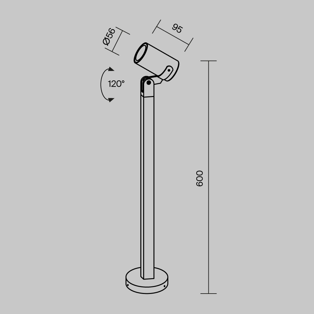 Oświetlenie krajobrazu Outdoor Scope IP65 1xGU10 O025FL-01B1 | Czarny