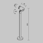 Oświetlenie krajobrazu Outdoor Scope IP65 1xGU10 O025FL-01B1 | Czarny