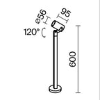 Oświetlenie krajobrazu Outdoor Scope IP65 1xGU10 O025FL-01B1 | Czarny