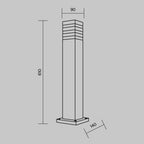 Oświetlenie krajobrazu Outdoor Unter den Linden IP54 1xE27 O578FL-01B | Czarny