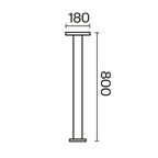 Oświetlenie krajobrazu Outdoor Wald IP65 x O420FL-L12GF1 | Grafit