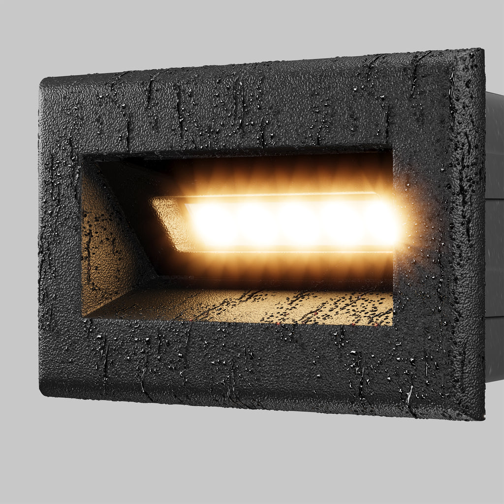 Oświetlenie schodów Outdoor Bosca IP65 x O045SL-L3B3K | Czarny