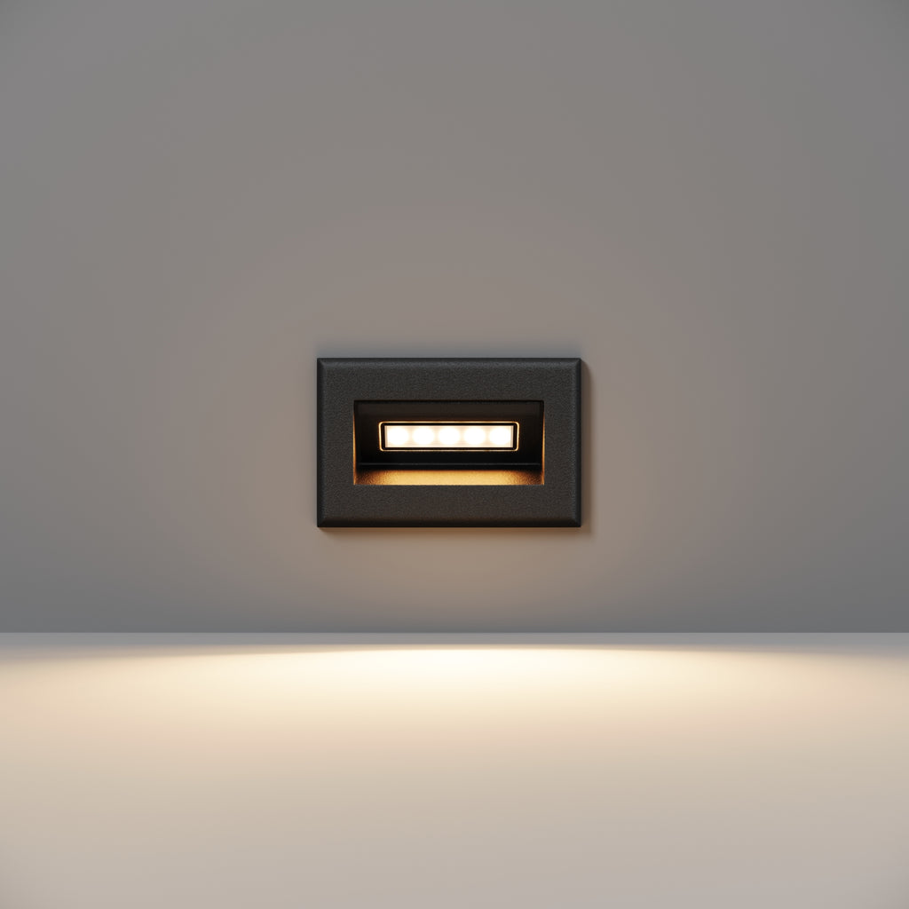 Oświetlenie schodów Outdoor Bosca IP65 x O045SL-L3B3K | Czarny