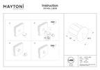 Oświetlenie schodów Outdoor Lock IP54 x O014SL-L3B3K | Czarny