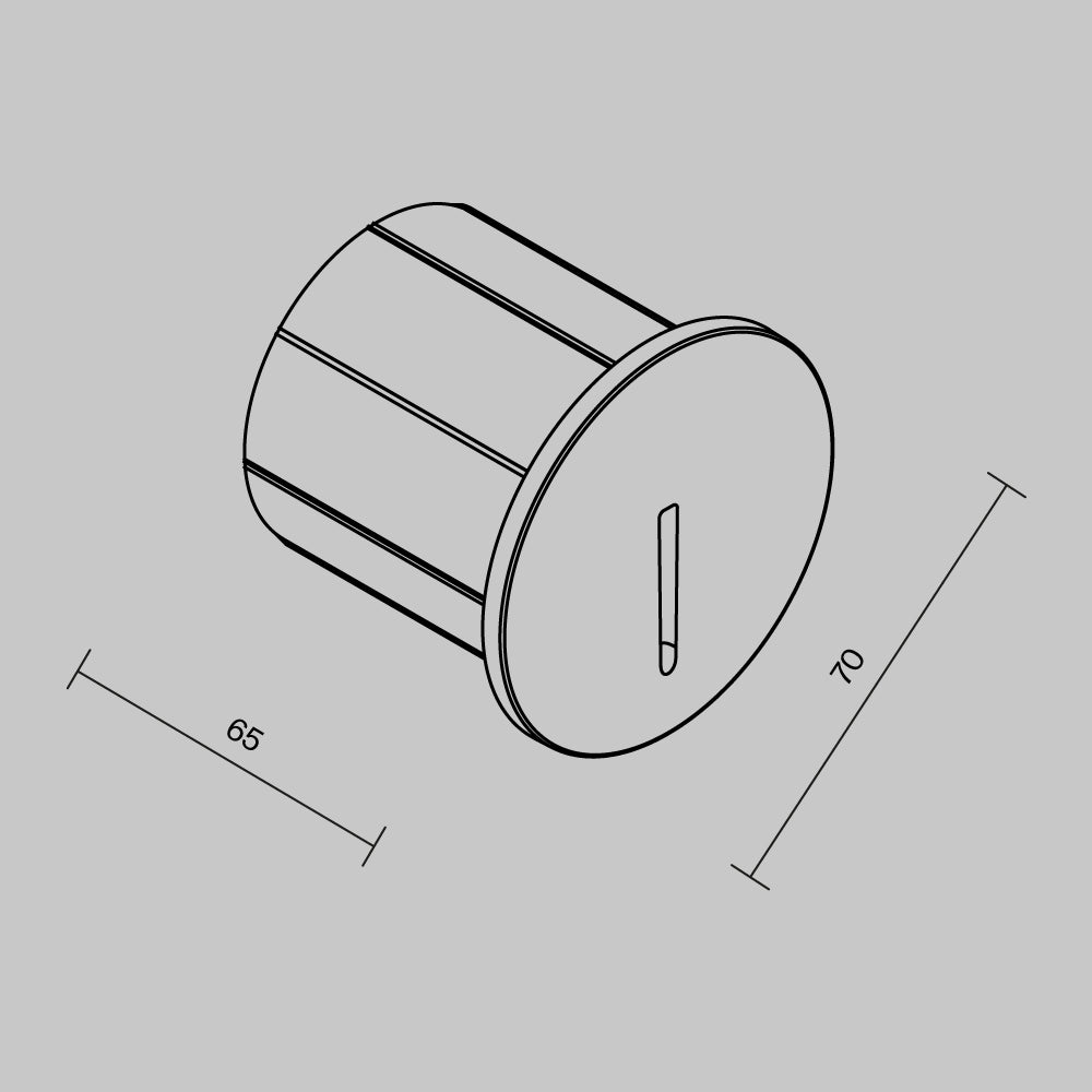 Oświetlenie schodów Outdoor Lock IP54 x O014SL-L3B3K | Czarny