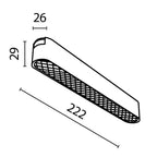 Oświetlenie szynowe Technical Basis Grid IP20 x TR084-1-12W4K-B | Czarny