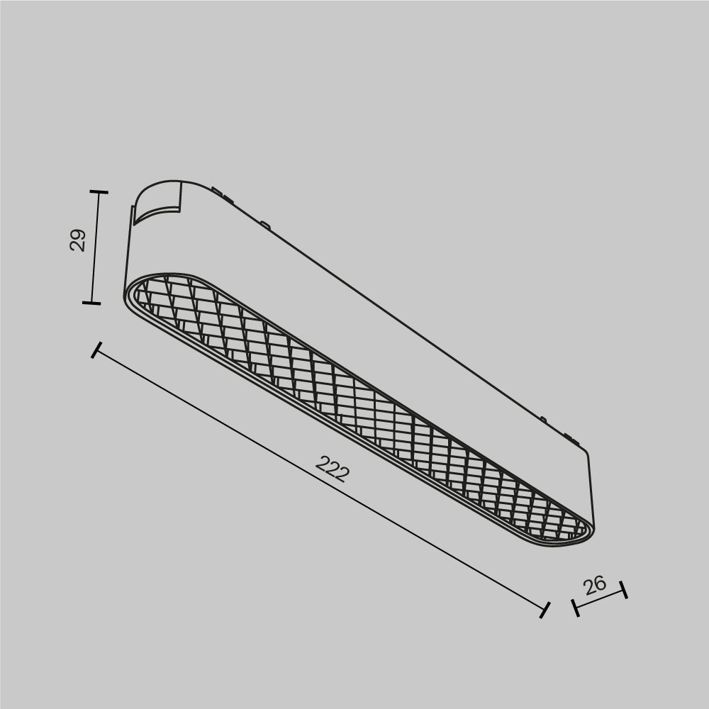 Oświetlenie szynowe Technical Basis Grid IP20 x TR084-1-12W4K-W | Biały