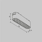 Oświetlenie szynowe Technical Basis Grid IP20 x TR084-1-6W3K-W | Biały
