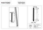 Oświetlenie szynowe Technical Basis Grid IP20 x TR084-1-6W4K-B | Czarny