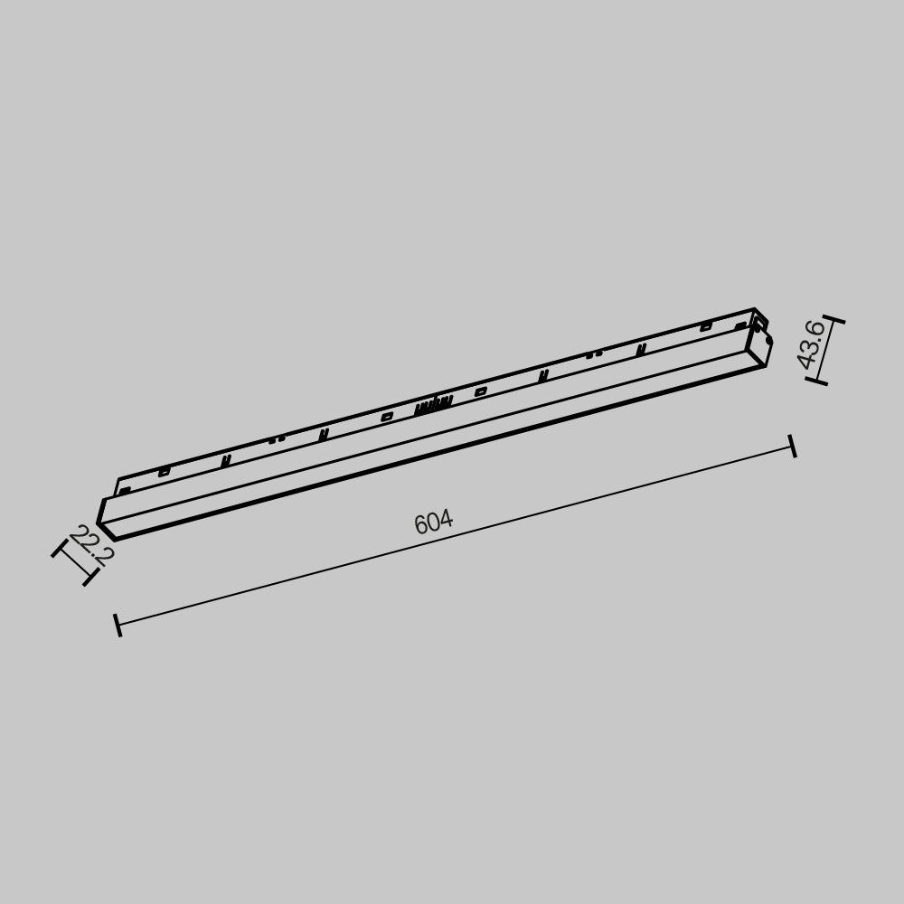 Oświetlenie szynowe Technical Basis IP20 x TR030-2-24W2.7K-B | Czarny