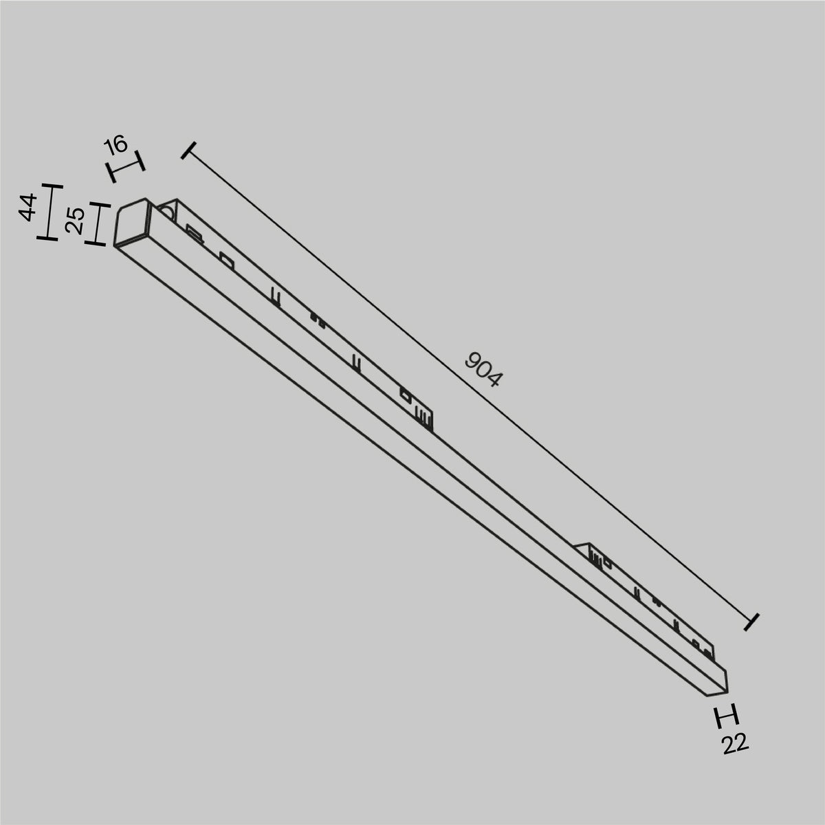 Oświetlenie szynowe Technical Basis IP20 x TR030-4-30WTW-DD-B | Czarny