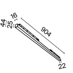 Oświetlenie szynowe Technical Basis IP20 x TR030-4-30WTW-DD-B | Czarny
