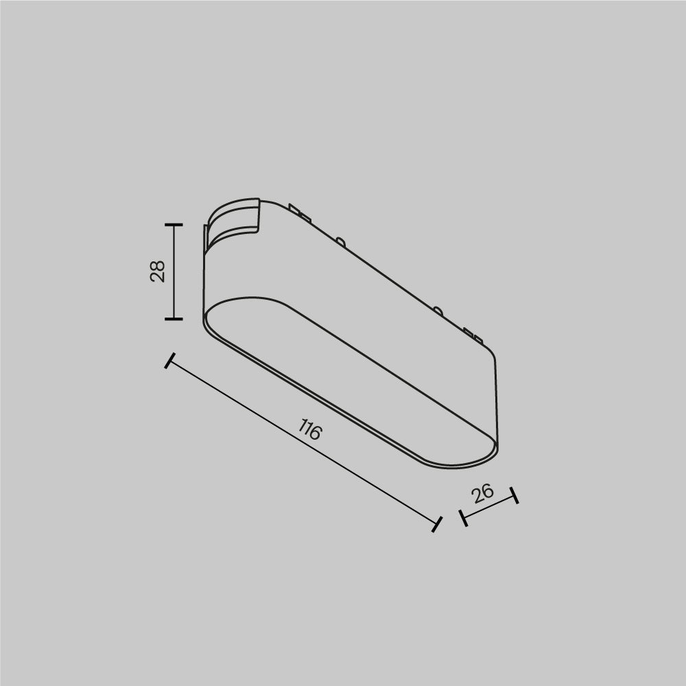Oświetlenie szynowe Technical Basis IP20 x TR080-1-6W3K-W | Biały