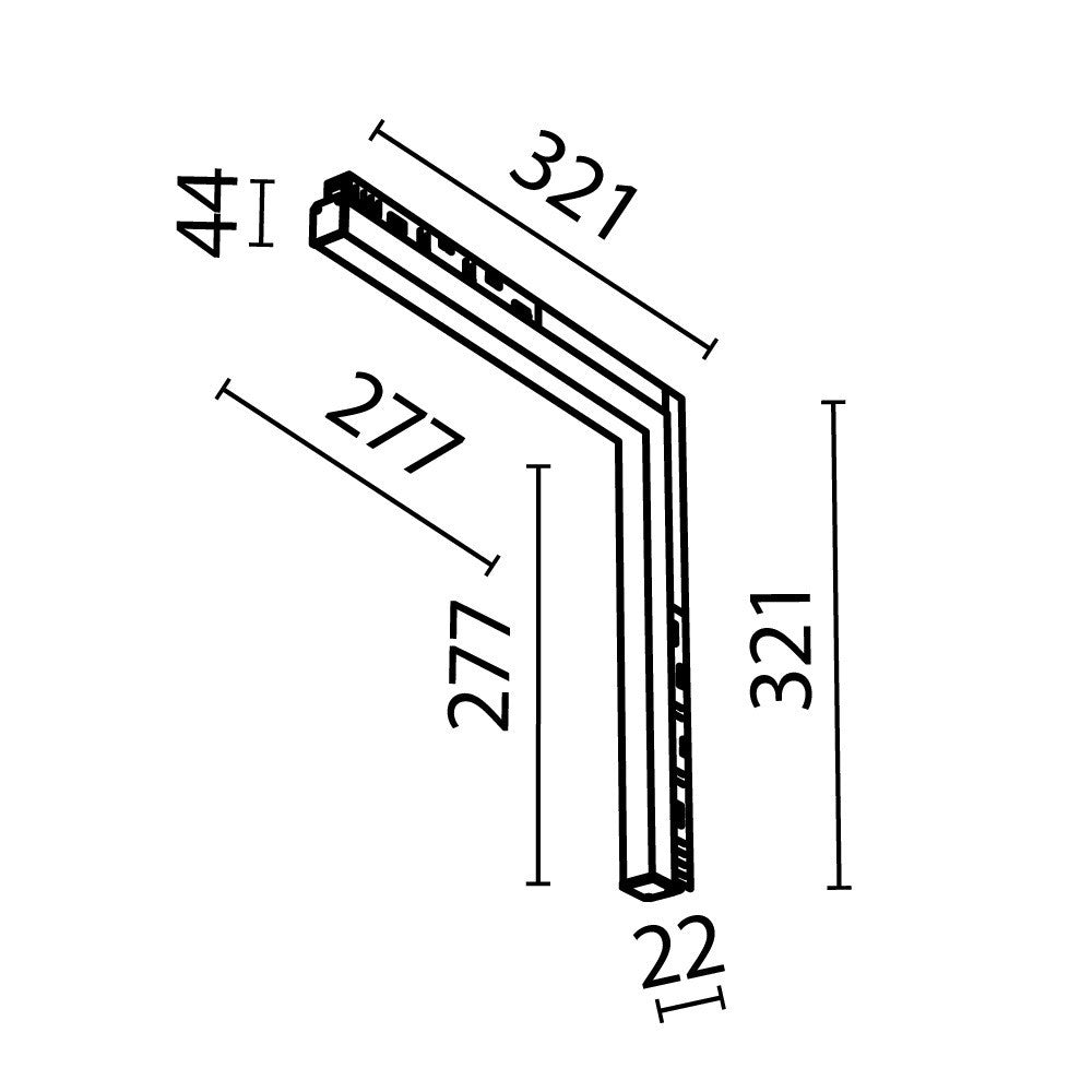 Oświetlenie szynowe Technical Basis IP20 x TR102-24W-DS-B-1 | Czarny