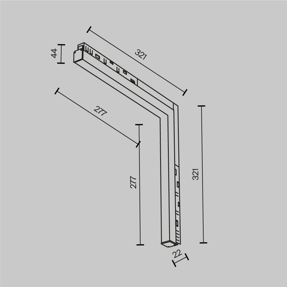 Oświetlenie szynowe Technical Basis IP20 x TR102-24W3K-B-1 | Czarny