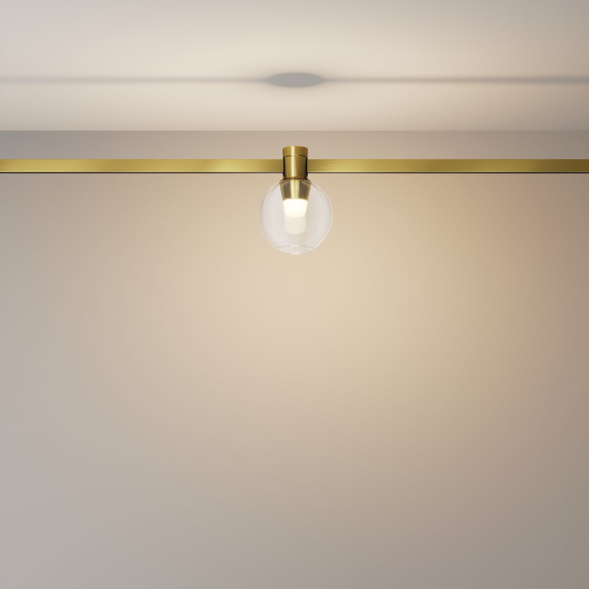 Oświetlenie szynowe Technical Bubble IP20 x TR148-1-3W2.7K-BS-DE | Mosiądz