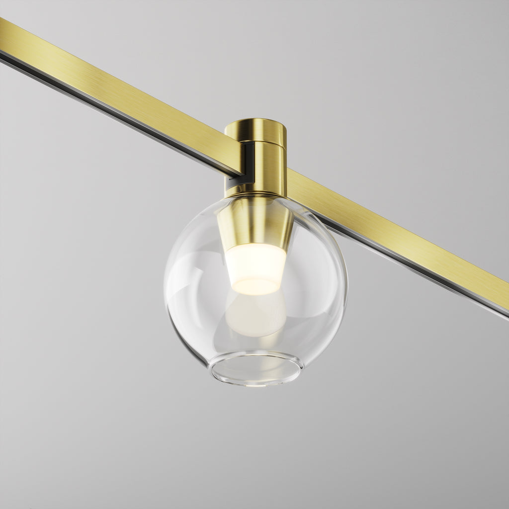 Oświetlenie szynowe Technical Bubble IP20 x TR148-1-3W2.7K-BS-DE | Mosiądz