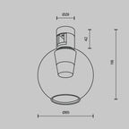 Oświetlenie szynowe Technical Bubble IP20 x TR148-1-3W2.7K-BS-DE | Mosiądz
