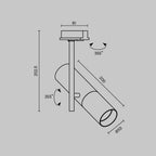 Oświetlenie szynowe Technical Elti IP20 1xGU10 TR005-1-GU10-BG | Czarny