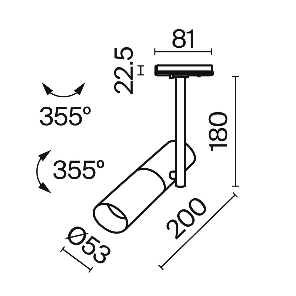 Oświetlenie szynowe Technical Elti IP20 1xGU10 TR005-1-GU10-W | Biały
