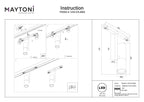 Oświetlenie szynowe Technical Elti IP20 x TR005-4-12W-DS-BBS | Czarny