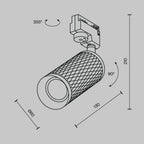 Oświetlenie szynowe Technical Focus Design IP20 1xGU10 TR011-1-GU10-B | Czarny