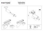 Oświetlenie szynowe Technical Focus IP20 1xGU10 TR028-3-GU10-B | Czarny