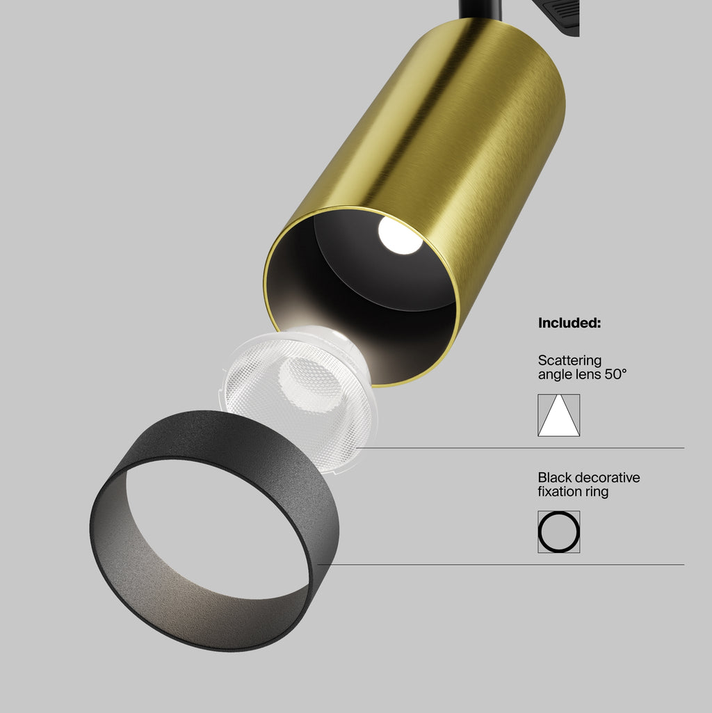 Oświetlenie szynowe Technical Focus LED IP20 x TR021-1-12W3K-W-BBS | Czarny
