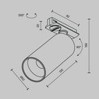 Oświetlenie szynowe Technical Focus LED IP20 x TR021-1-12W3K-W-BBS | Czarny
