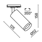 Oświetlenie szynowe Technical Focus LED IP20 x TR021-1-12W4K-W-W | Biały