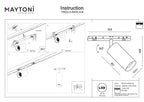 Oświetlenie szynowe Technical Focus LED IP20 x TR032-2-5W3K-S-B | Czarny