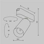 Oświetlenie szynowe Technical Focus LED IP20 x TR103-1-12W4K-M-W | Biały
