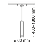 Oświetlenie szynowe Technical Focus MINI IP20 1xGU10 TR008-1-GU10-W | Biały